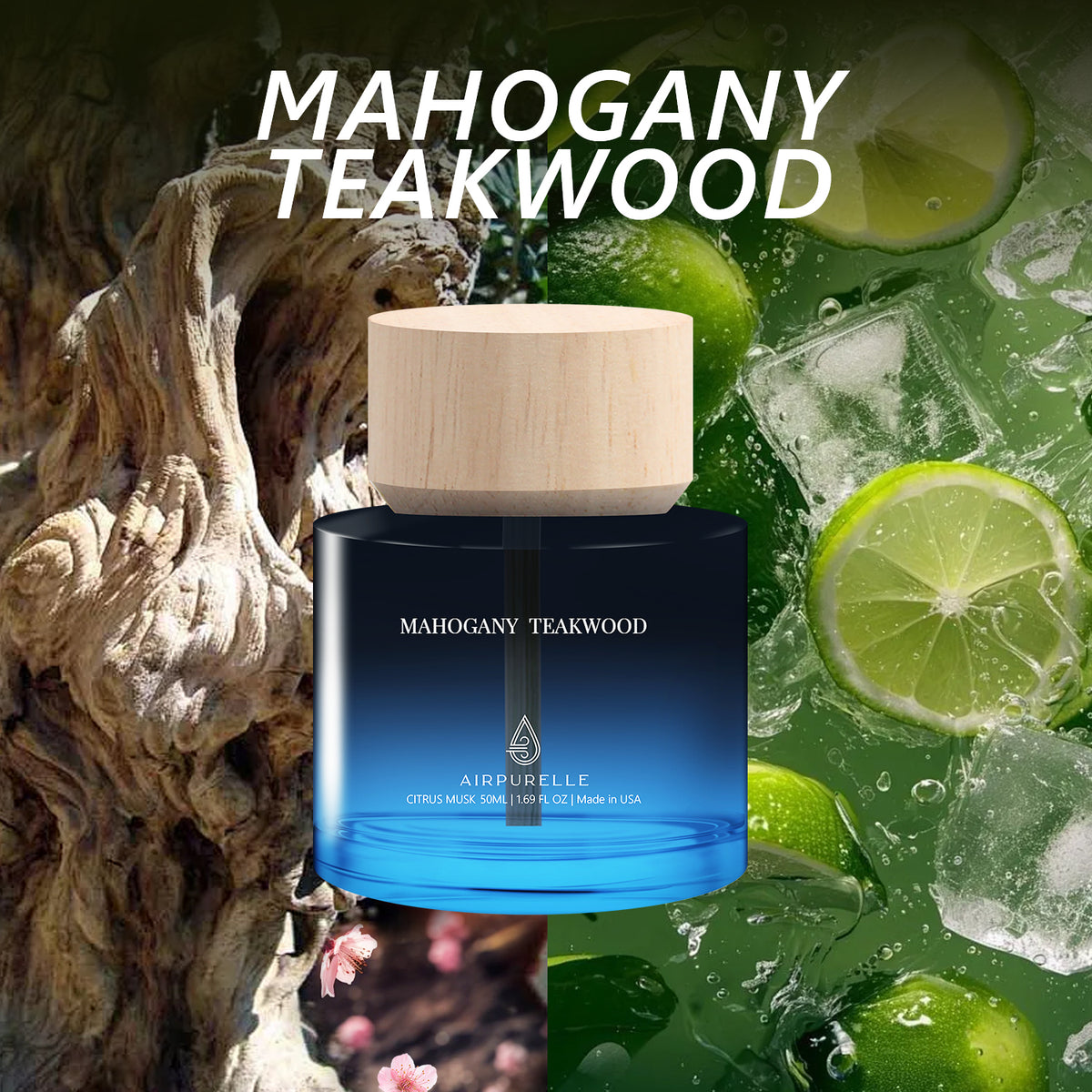 Mahogany Teakwood Car Air Freshener | AirPurelle – ABAmerica