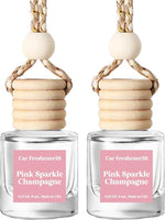 Load image into Gallery viewer, Pink Sparkle Champagne Car Air Freshener | HoogaLife