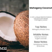 Mahogany Coconut Car Air Freshener | HoogaLife