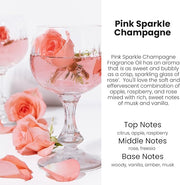 Pink Sparkle Champagne Car Air Freshener | HoogaLife